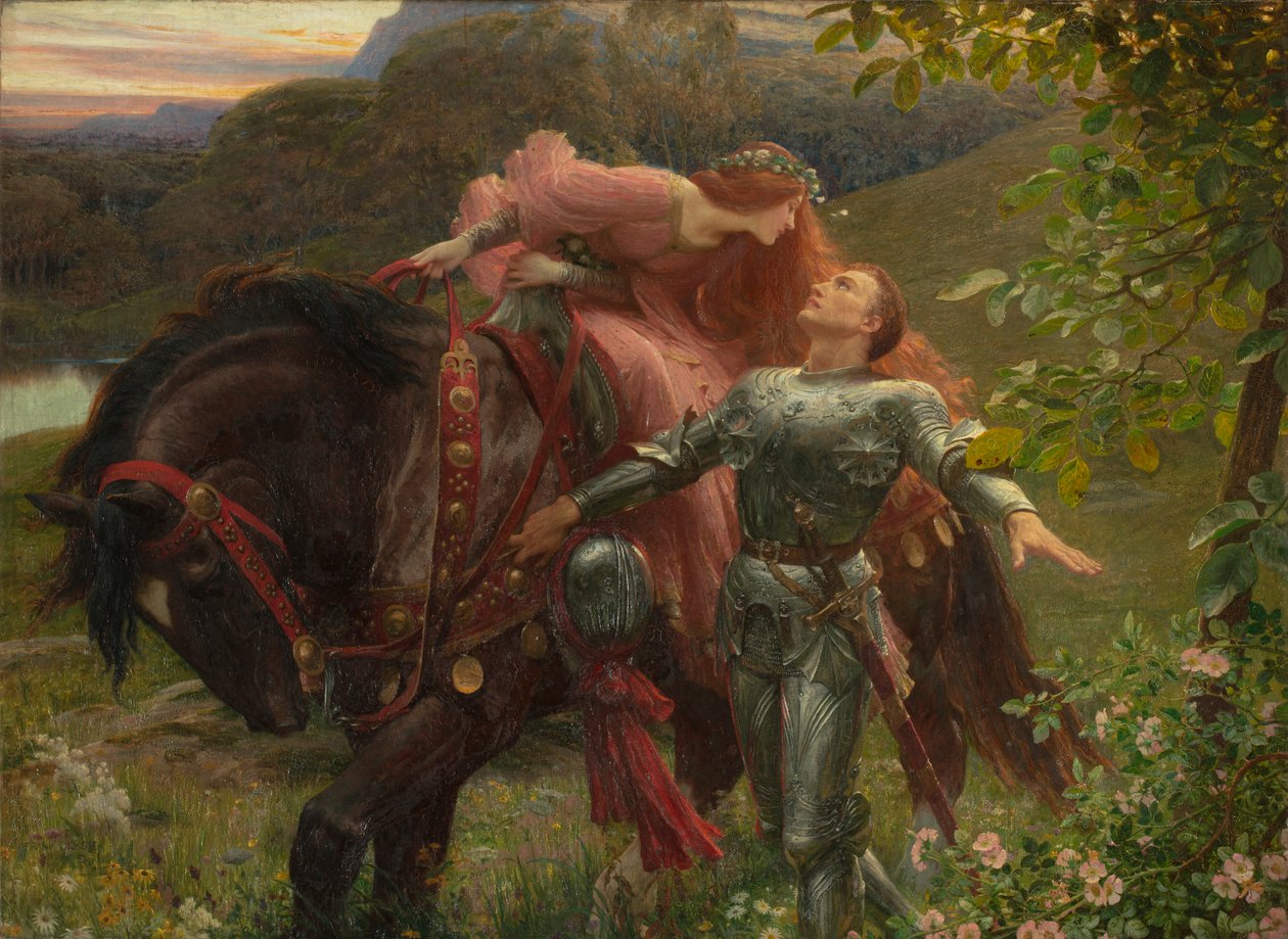 La Belle Dame Sans Merci, ausgestellt 1902 (Öl auf Leinwand) von Frank Dicksee