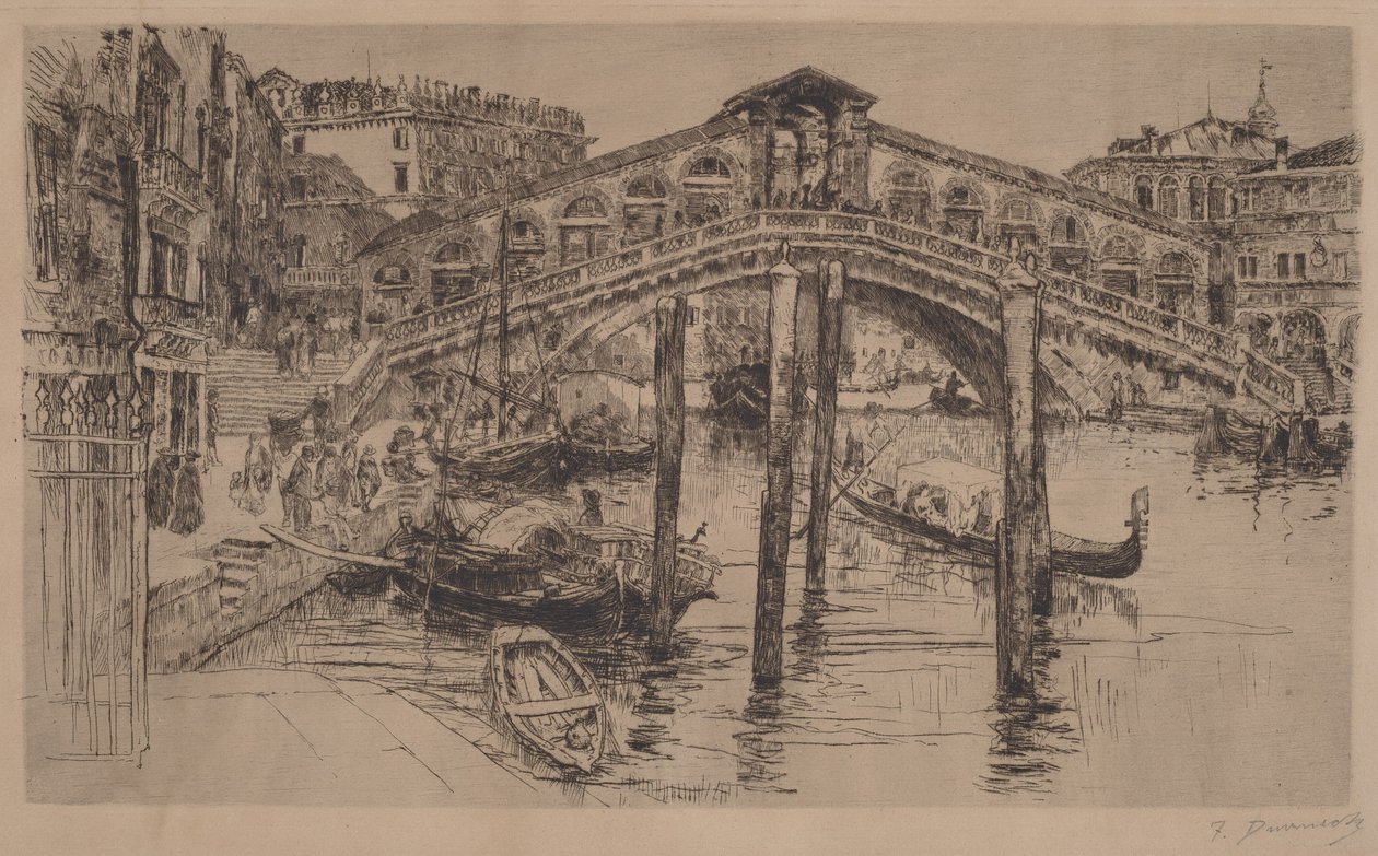 Der Rialto, Venedig von Frank Duveneck