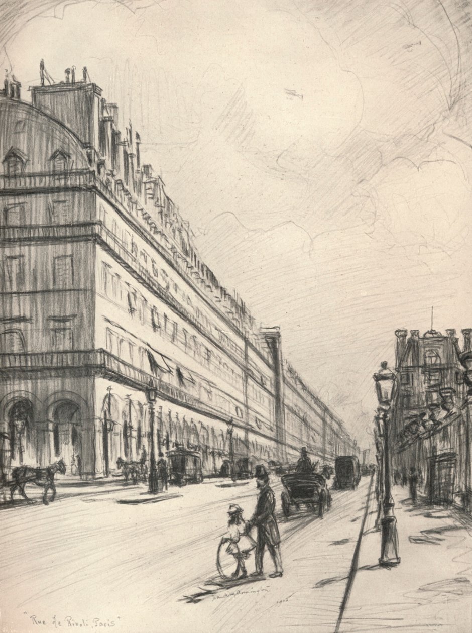 Rue de Rivoli, 1915 von Frank Milton Armington