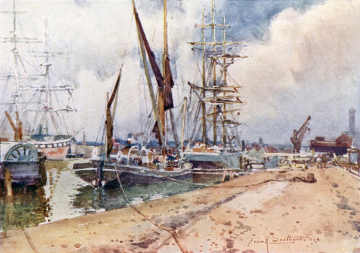 Hafen von Ipswich von Frank Southgate
