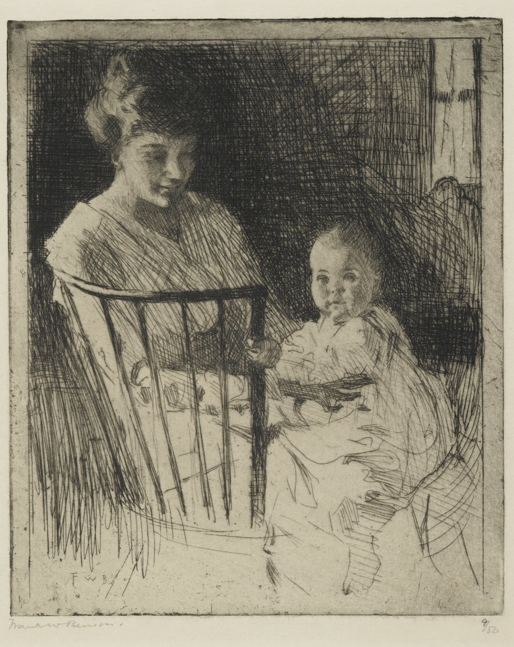 Mutter und Kind von Frank Weston Benson