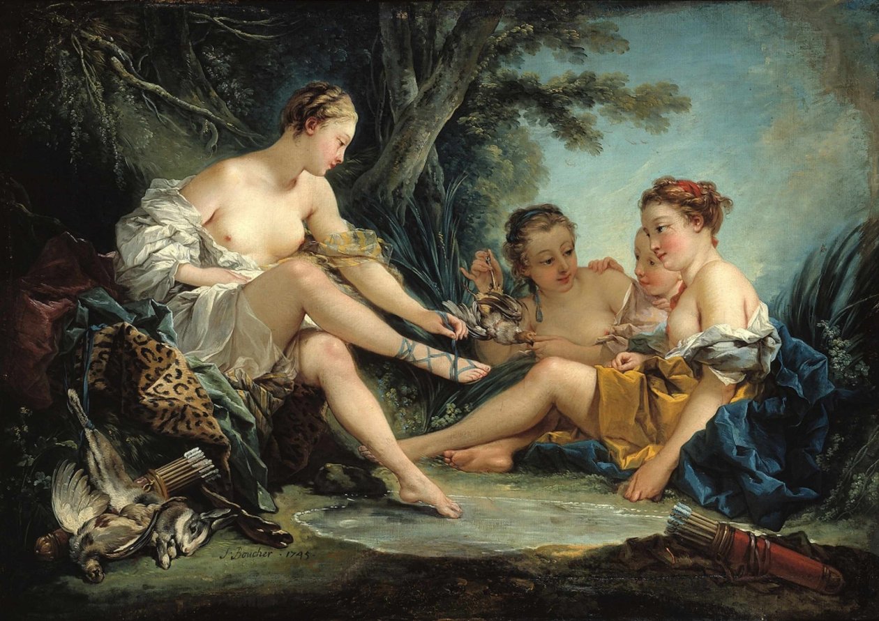 Dianas Rückkehr von der Jagd, 1745 von François Boucher