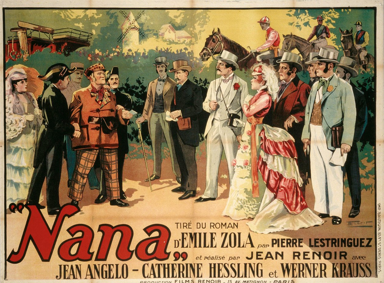 Filmplakat Nana von Jean Renoir, 1926 von François Florit