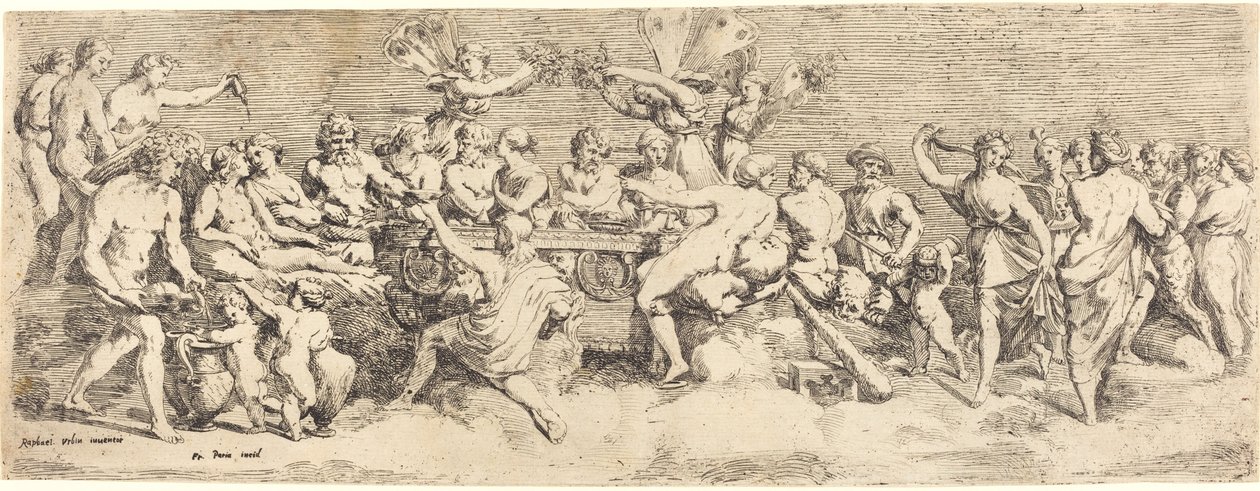 Das Hochzeitsfest von Amor und Psyche von François Perrier after Raphael