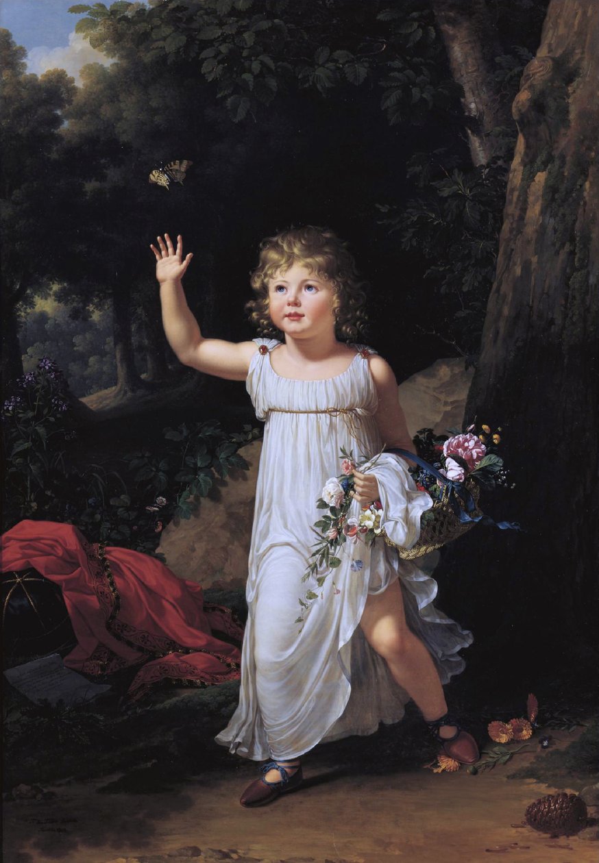 Porträt des jungen Edgar Clarke von Francois Xavier Fabre