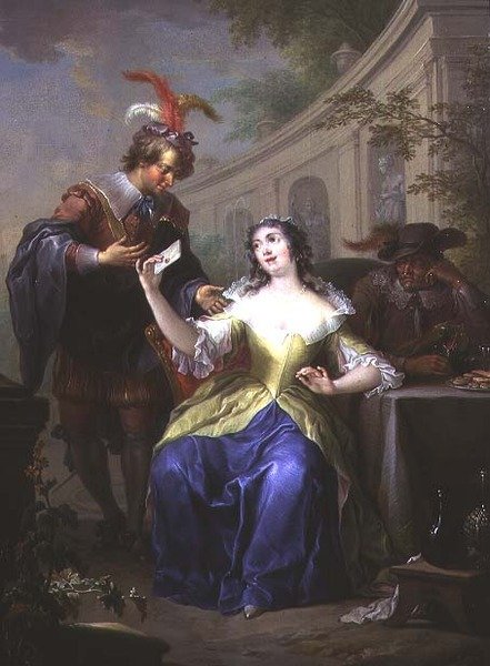 Allegorien der ungleichen Liebe (ein Paar) von Frans Christoph Janneck