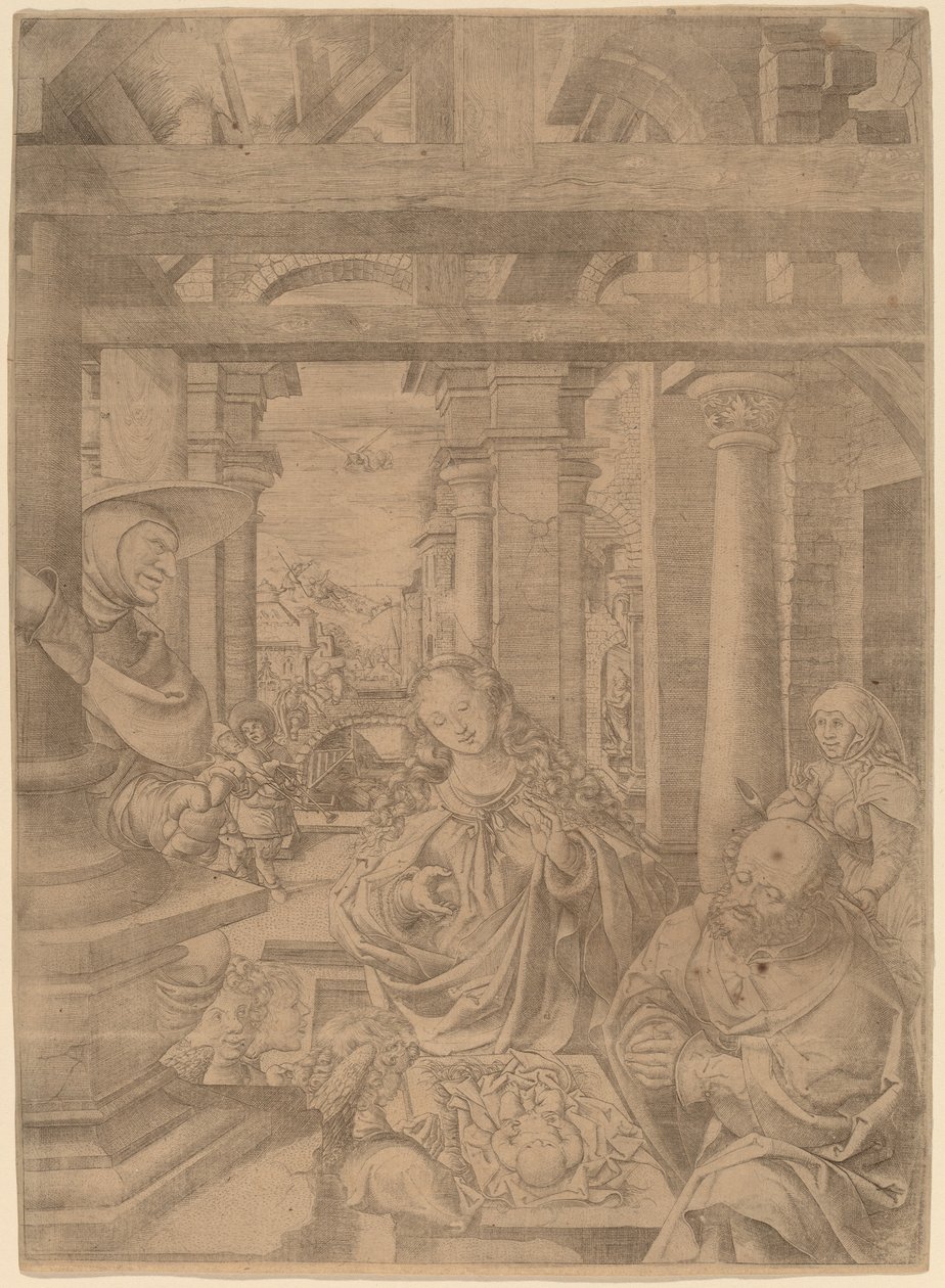 Die Anbetung der Hirten von Frans Crabbe van Espleghem