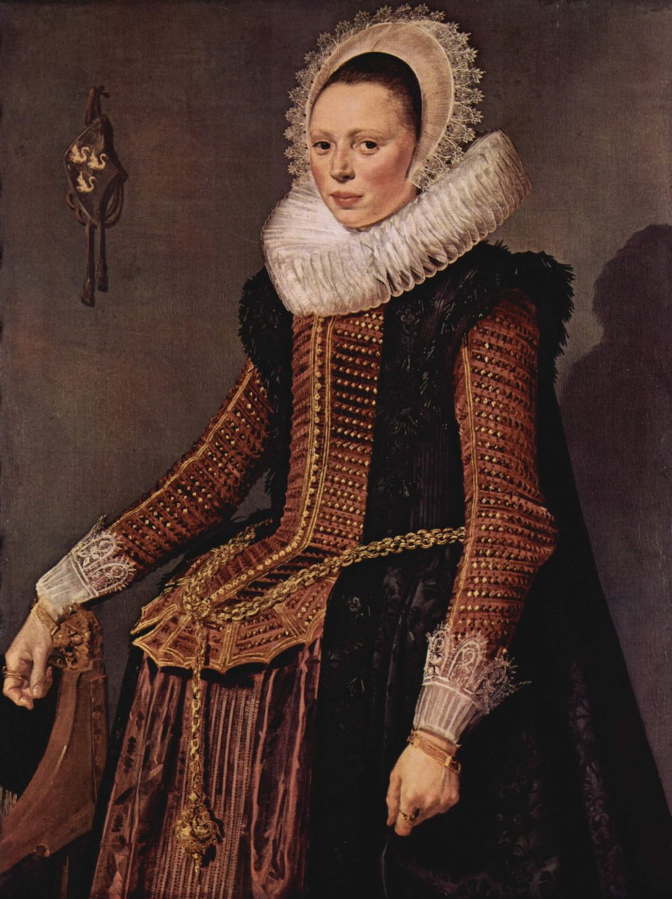 Porträt einer stehenden Frau von Frans Hals
