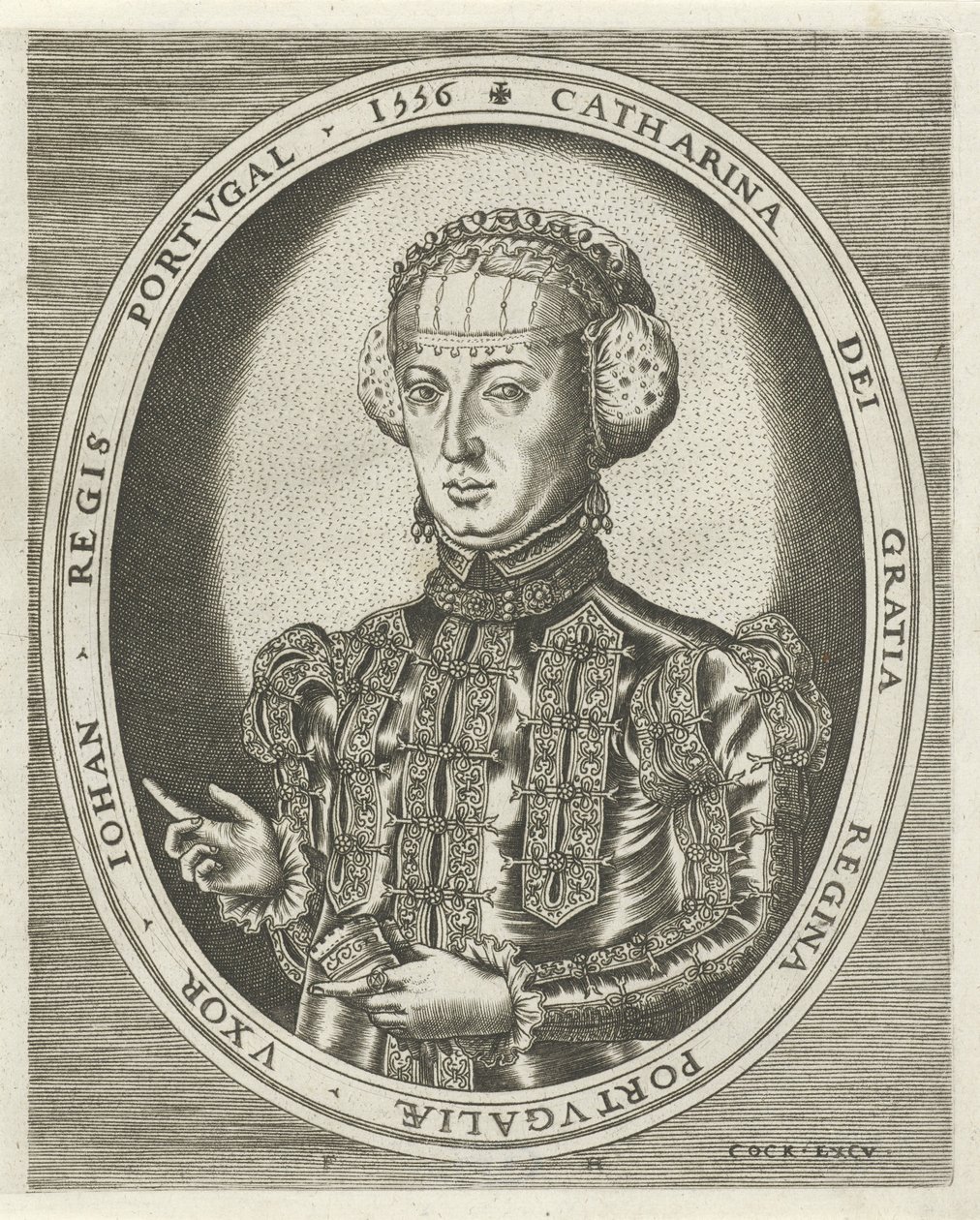 Porträt von Katharina von Habsburg von Frans Huys