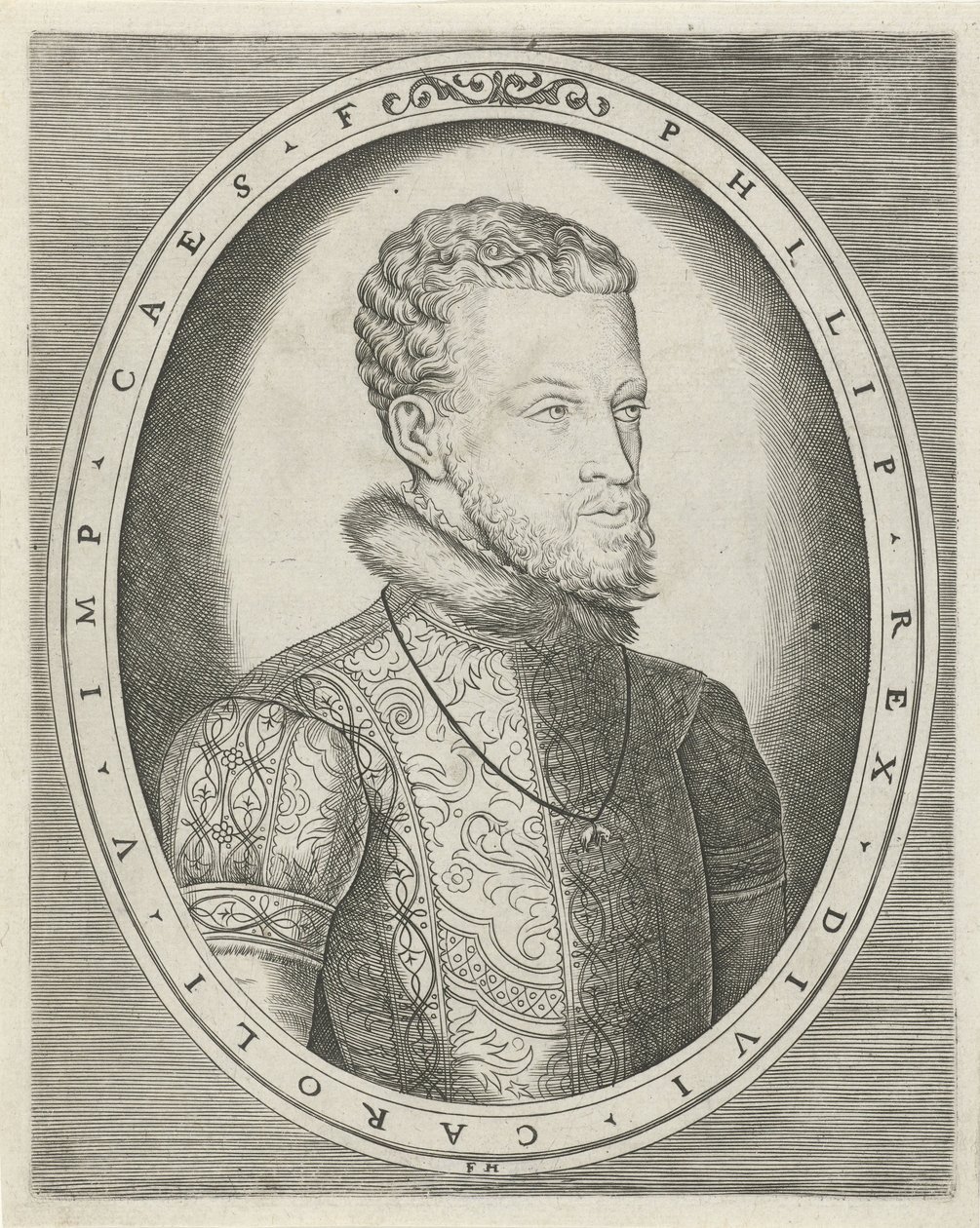 Porträt von Karl V. von Habsburg oder Philipp II. von Spanien von Frans Huys