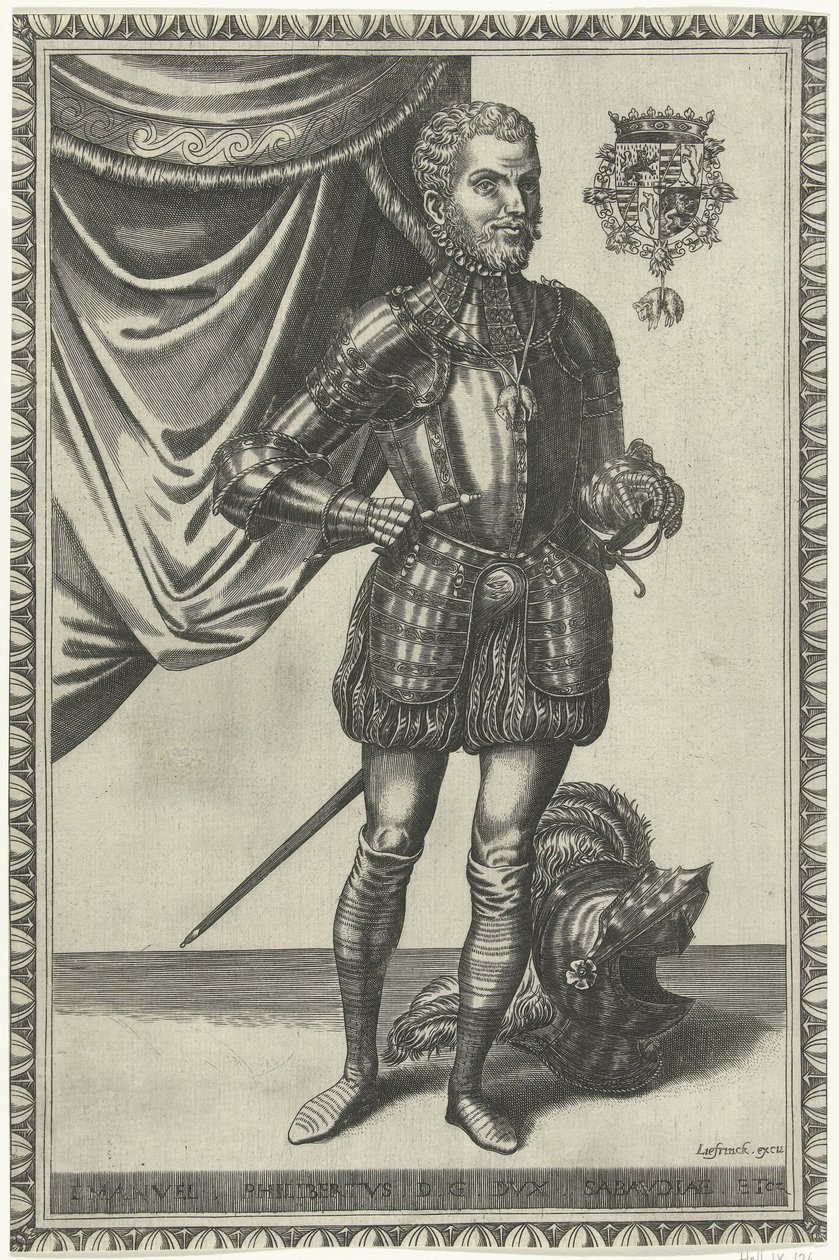 Porträt von Herzog Emanuel Philibert von Savoyen (Portretten van koningen en koninginnen ten voeten uit) von Frans Huys