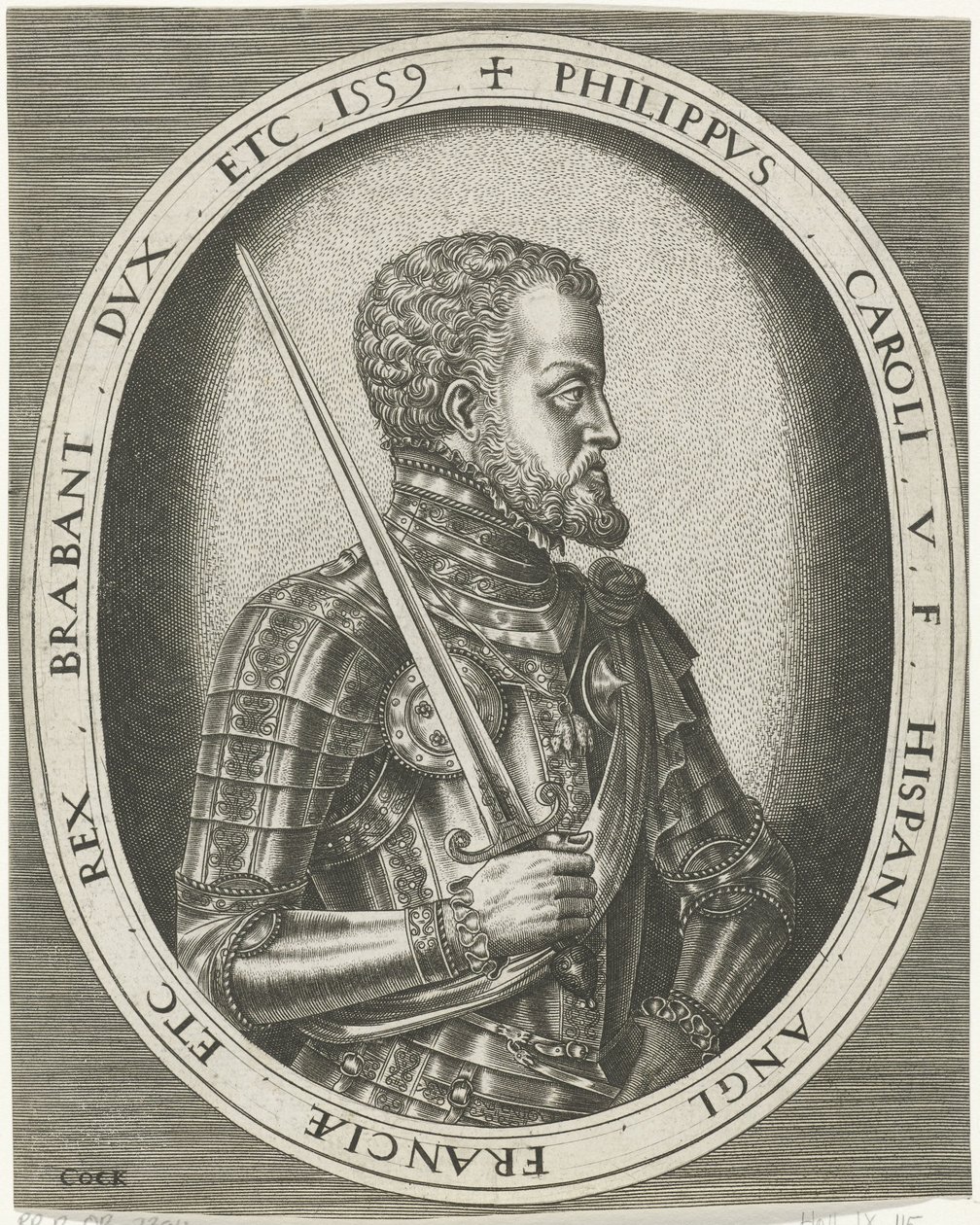 Porträt von König Philipp II. von Spanien von Frans Huys
