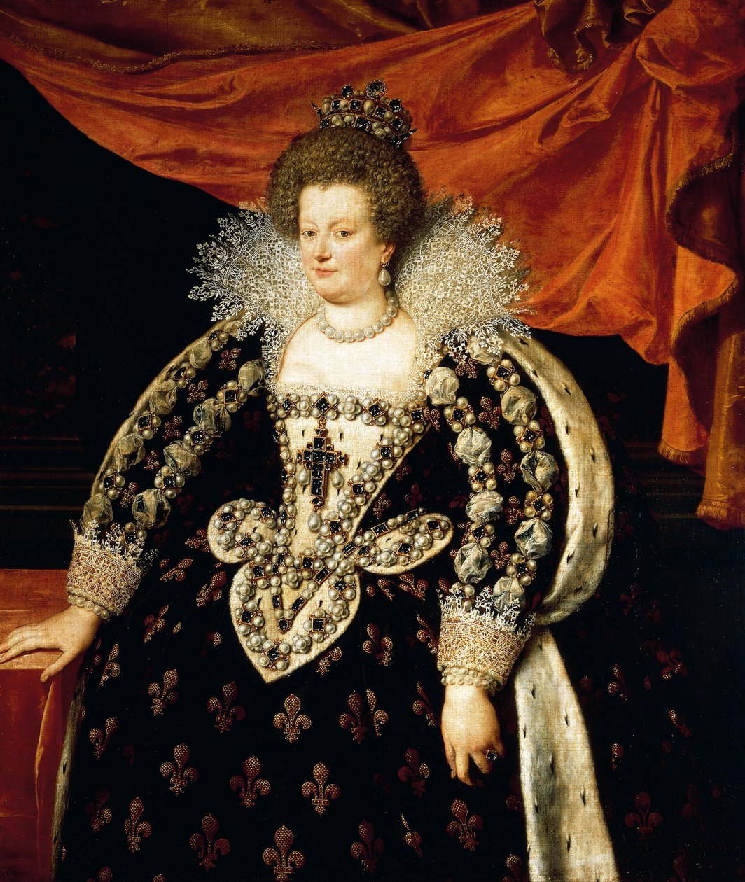 Ganzkörperporträt von Maria de Medici von Frans II Pourbus