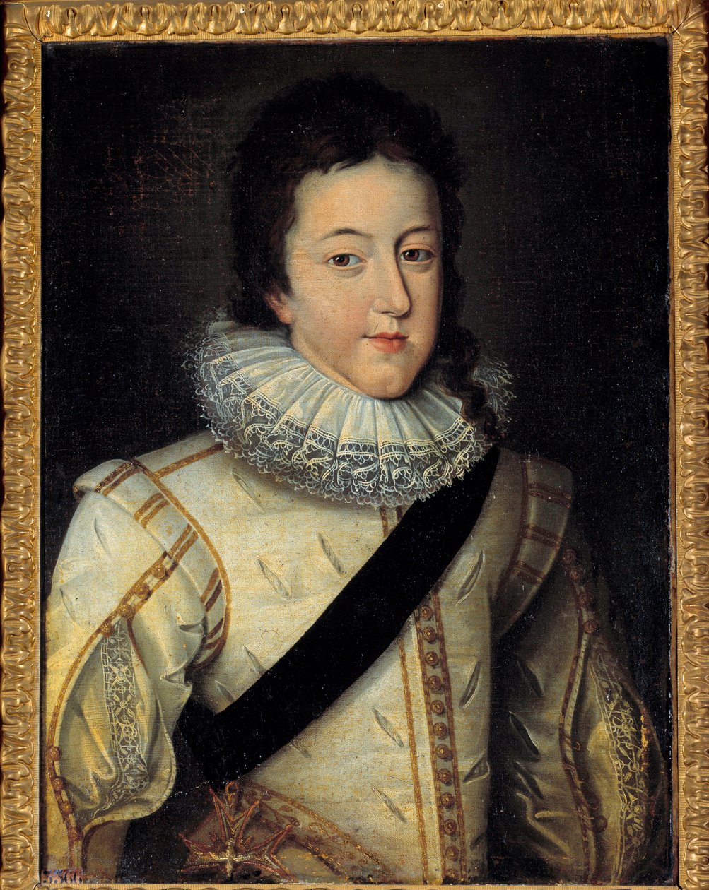 Porträt von Ludwig XIII., König von Frankreich und Navarra zur Zeit seiner Hochzeit 1616 (nach Frans Pourbus dem Jüngeren) von Frans II Pourbus