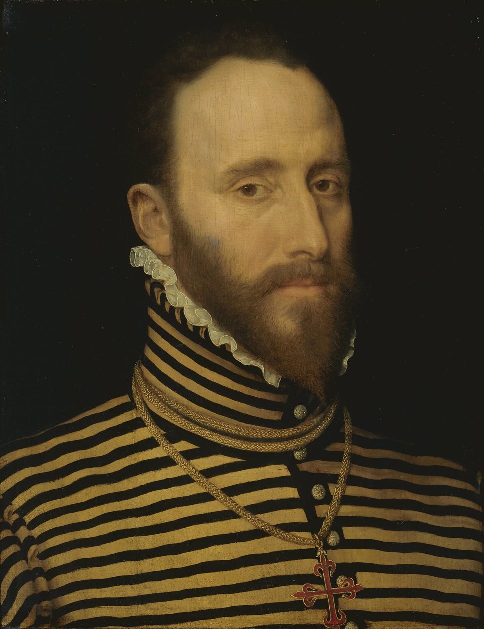 Porträt eines Ritters des Ordens von Calatrava, wahrscheinlich aus der Linie Sorias oder Soreau (Sorel) von Frans Pourbus (I) (attributed to)