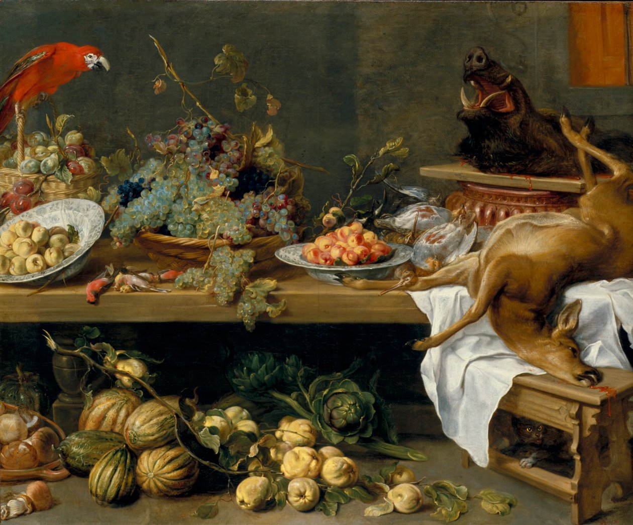Stillleben mit Obst, Gemüse und Wild von Frans Snyders