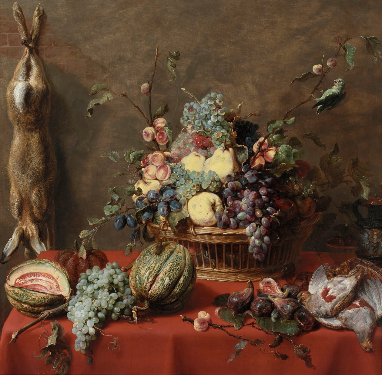 Stillleben mit Früchten und einem toten Hasen von Frans Snyders