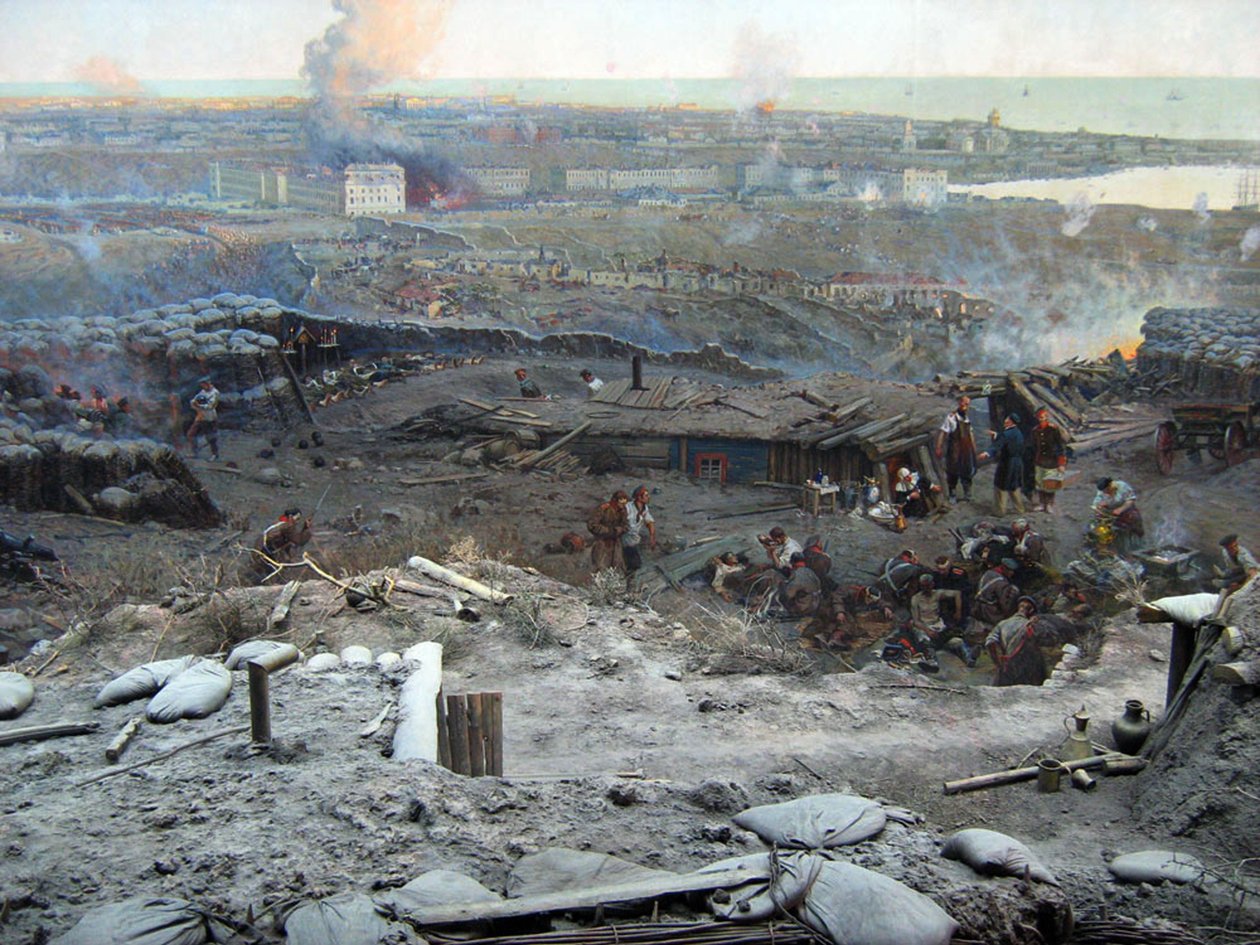 Das Panorama der Belagerung von Sewastopol von Franz Roubaud
