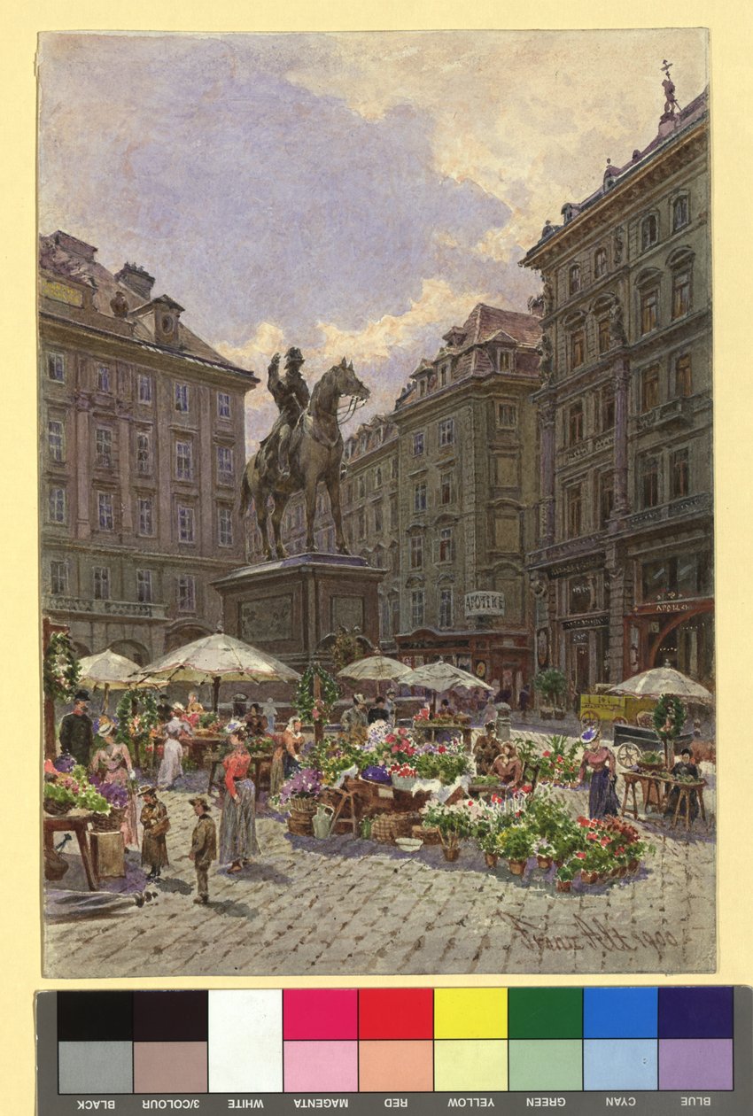 Radetzkydenkmal mit Kriegsministerium Am Hof von Franz Alt