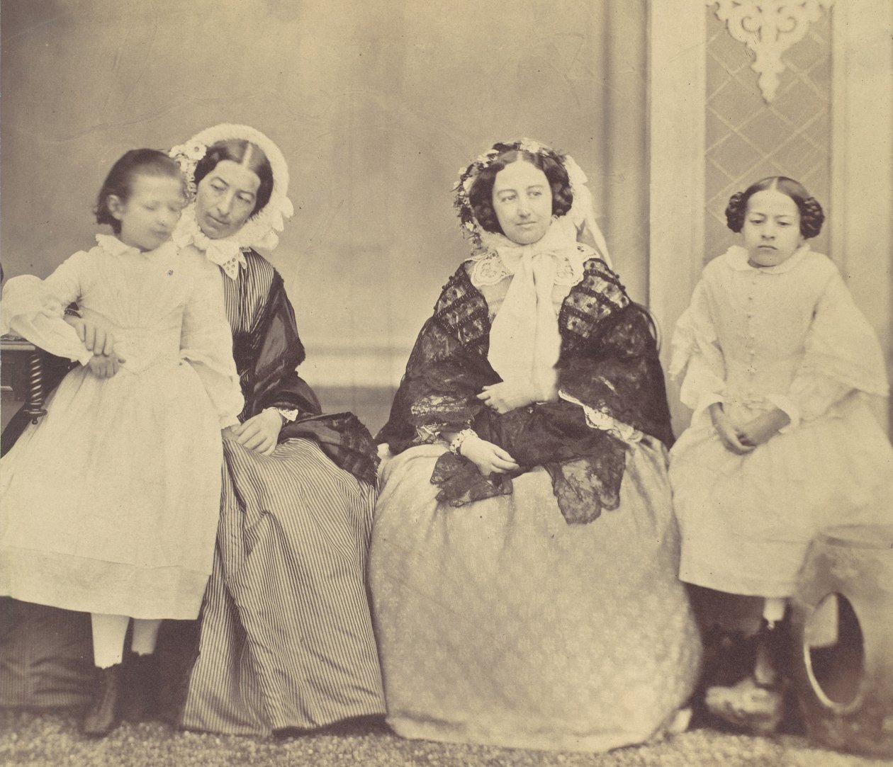 Elise Höusermann, Hermine, Marie und Marie Antoine, 1850er-60er Jahre von Franz Antoine