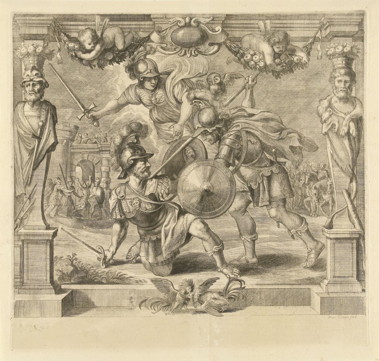Achilles tötet Hector von Franz Ertinger