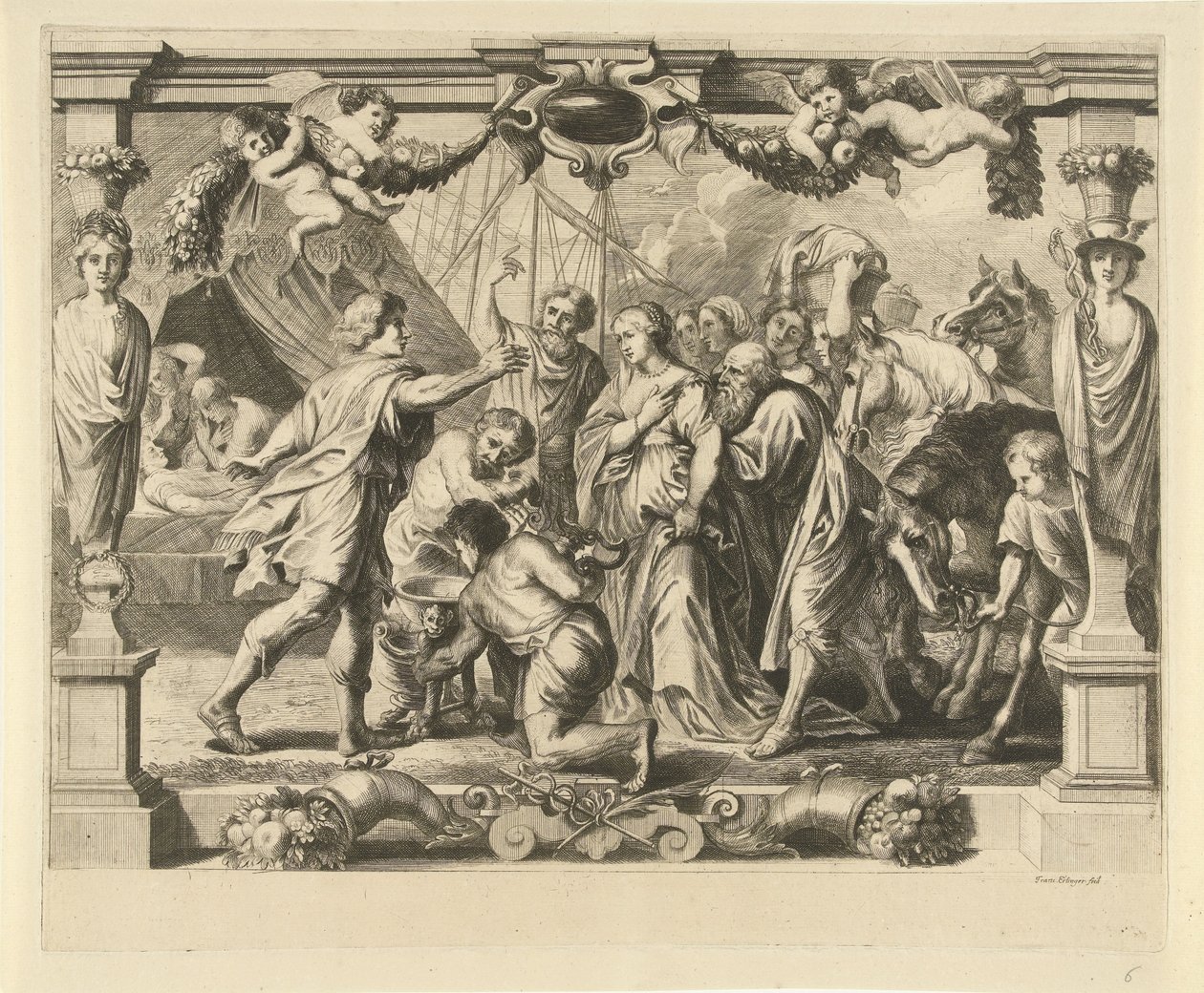 Achilles und Polyxena von Franz Ertinger