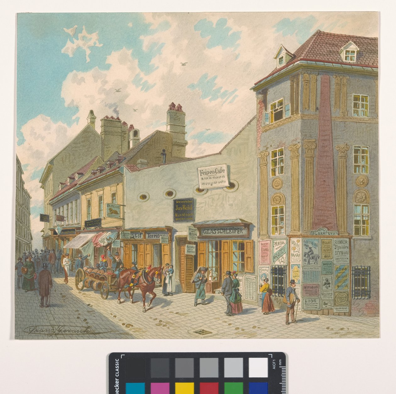 7., Burggasse 28-36 - Blick von Höhe Kirchengasse von Franz Gerasch