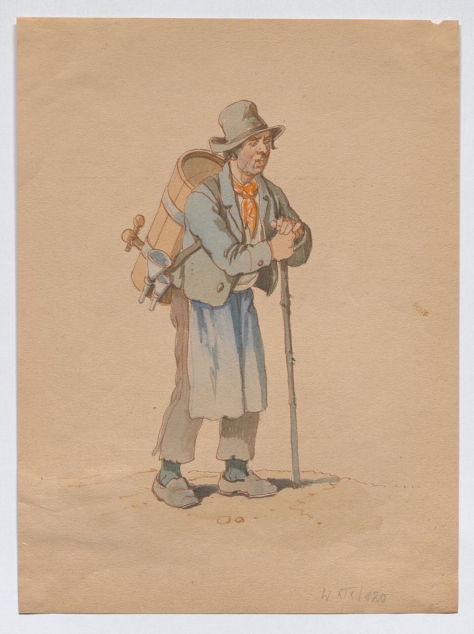 Aus einer Kaufrufserie: Essigmann von Franz Gerasch