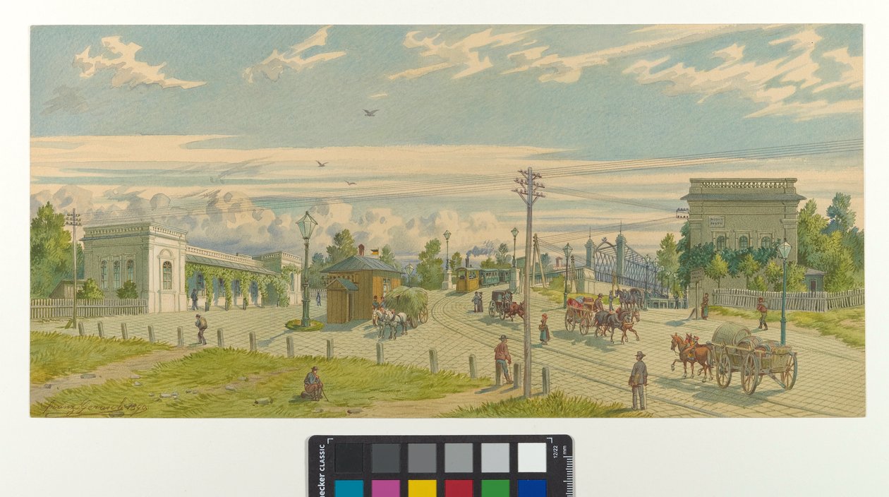 Linie bei der Kaiser-Franz-Josephs-Brücke von Franz Gerasch