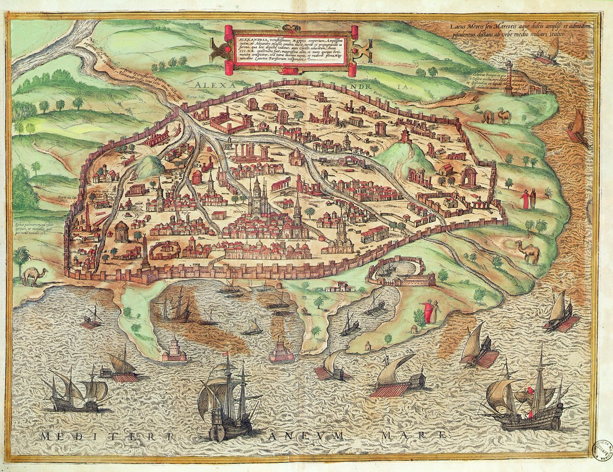 Karte von Alexandria aus 