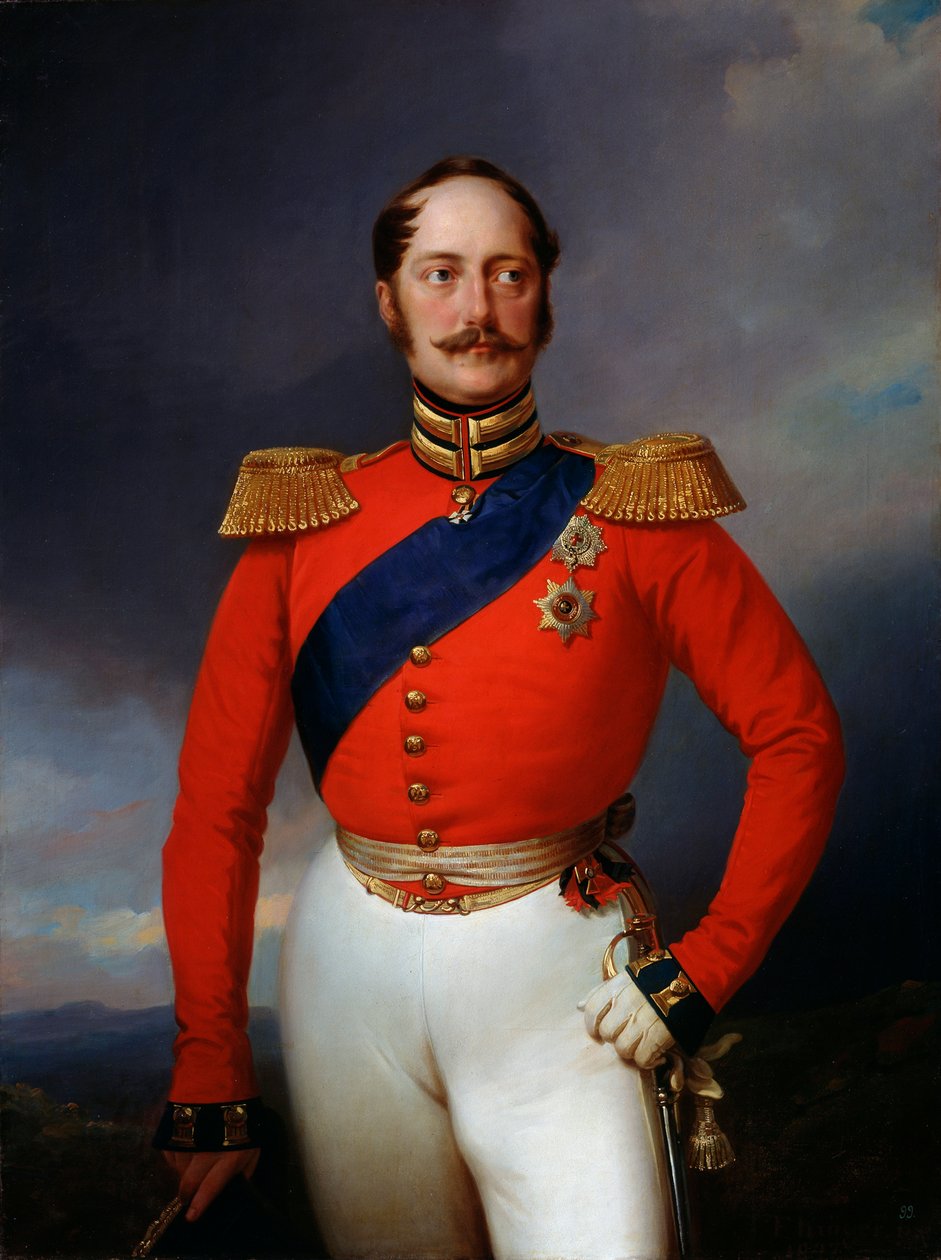 Porträt von Kaiser Nikolaus I., 1796-1855, 1847 von Franz Krüger