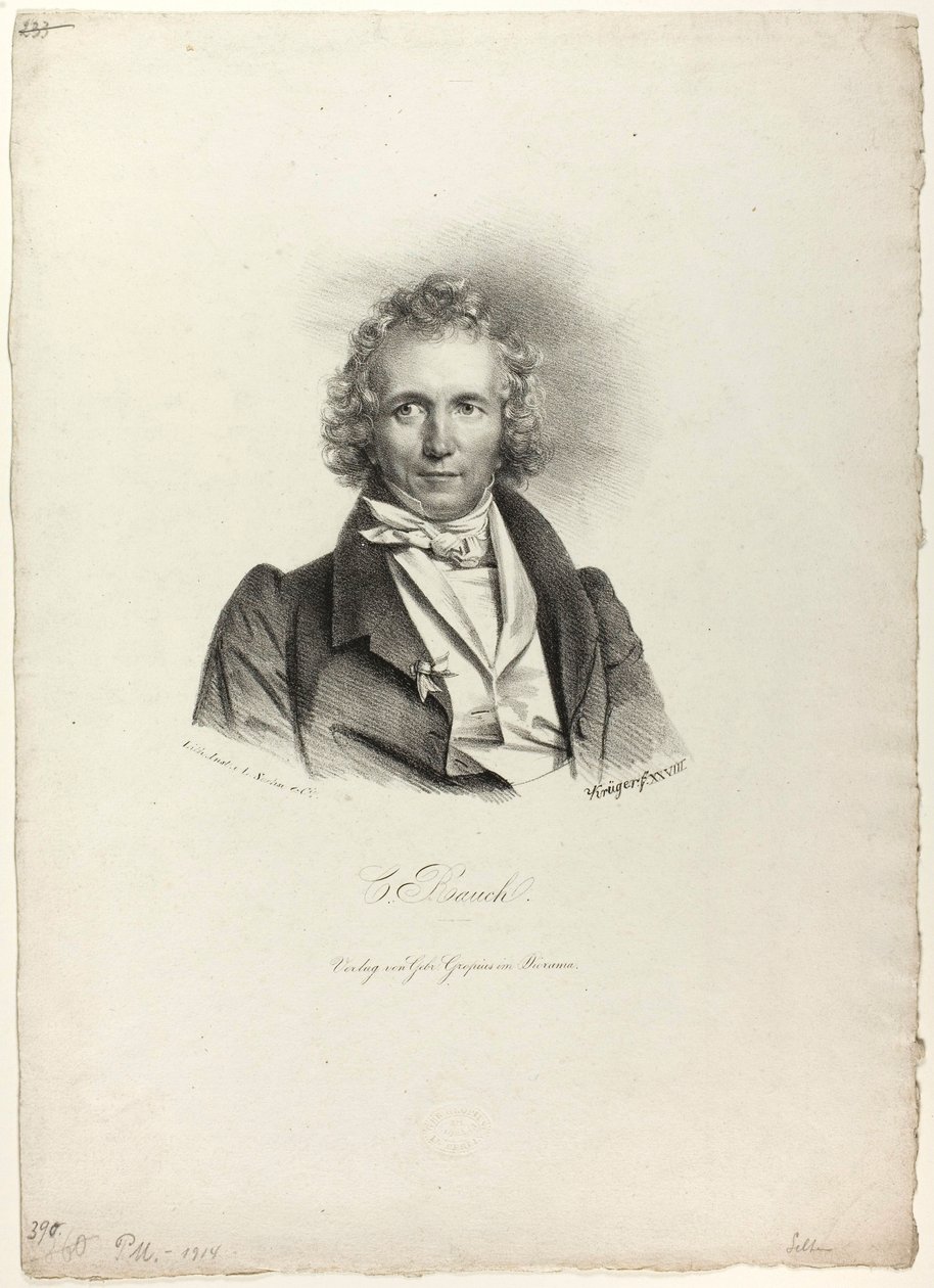 Porträt des Bildhauers Rauch von Franz Krüger
