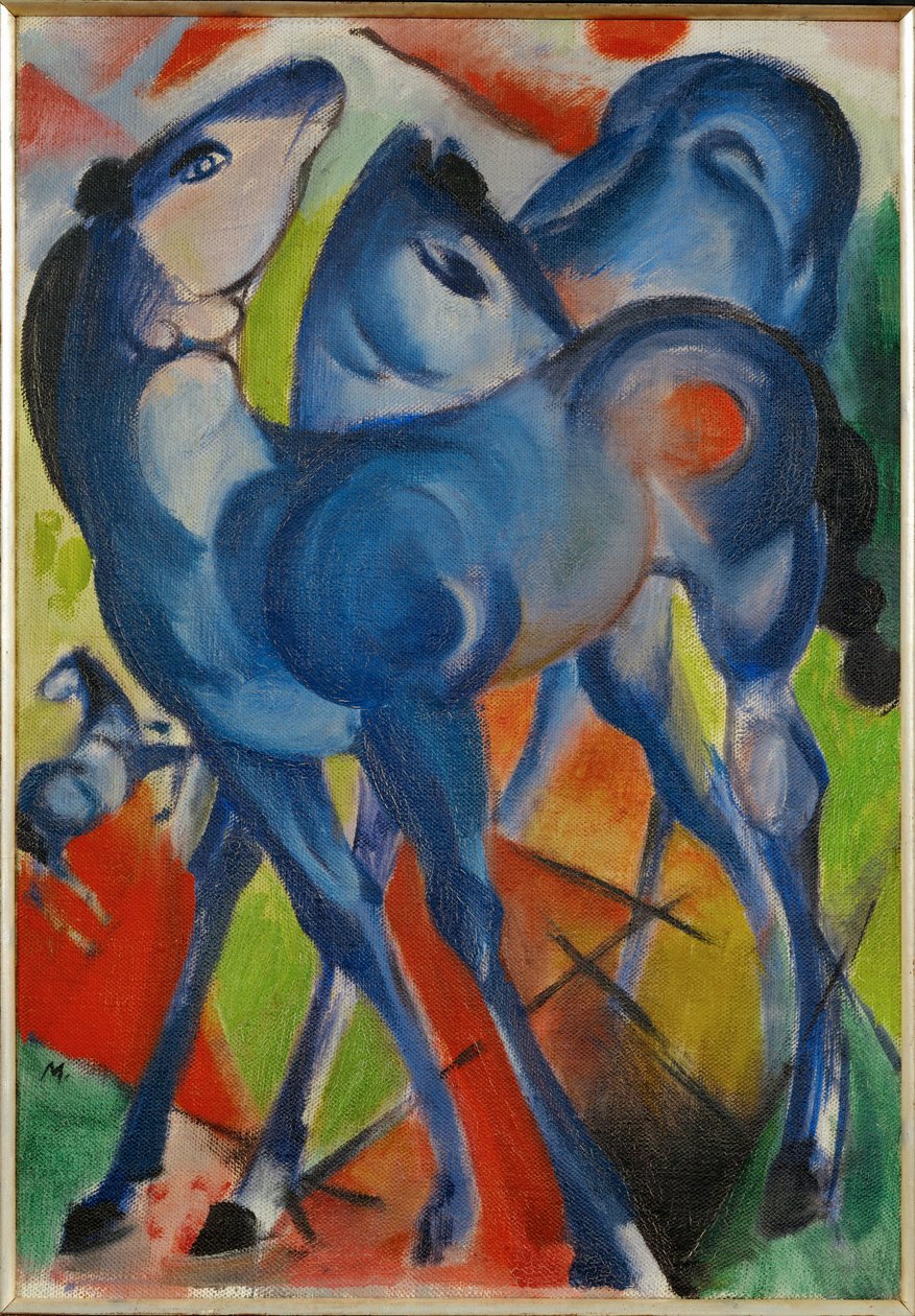 Blaue Füllen von Franz Marc