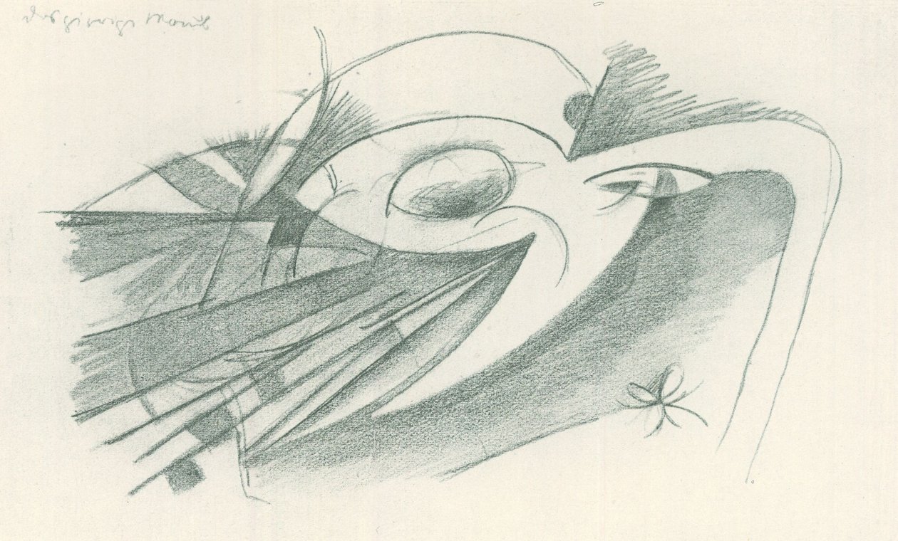 Der gierige Mond von Franz Marc