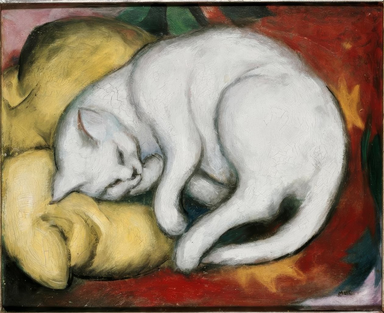 Die Weie Katze Franz Marc