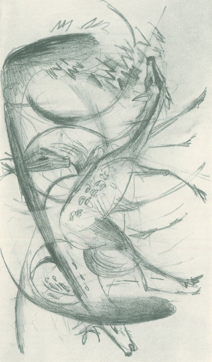 Skizzenbuch aus dem Felde - Blatt 36 von Franz Marc