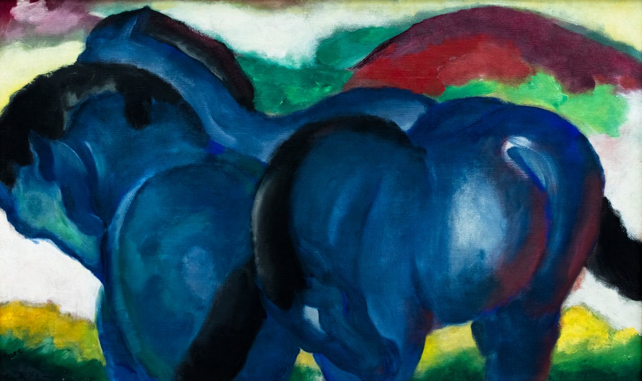 Kleine blaue Pferde von Franz Marc