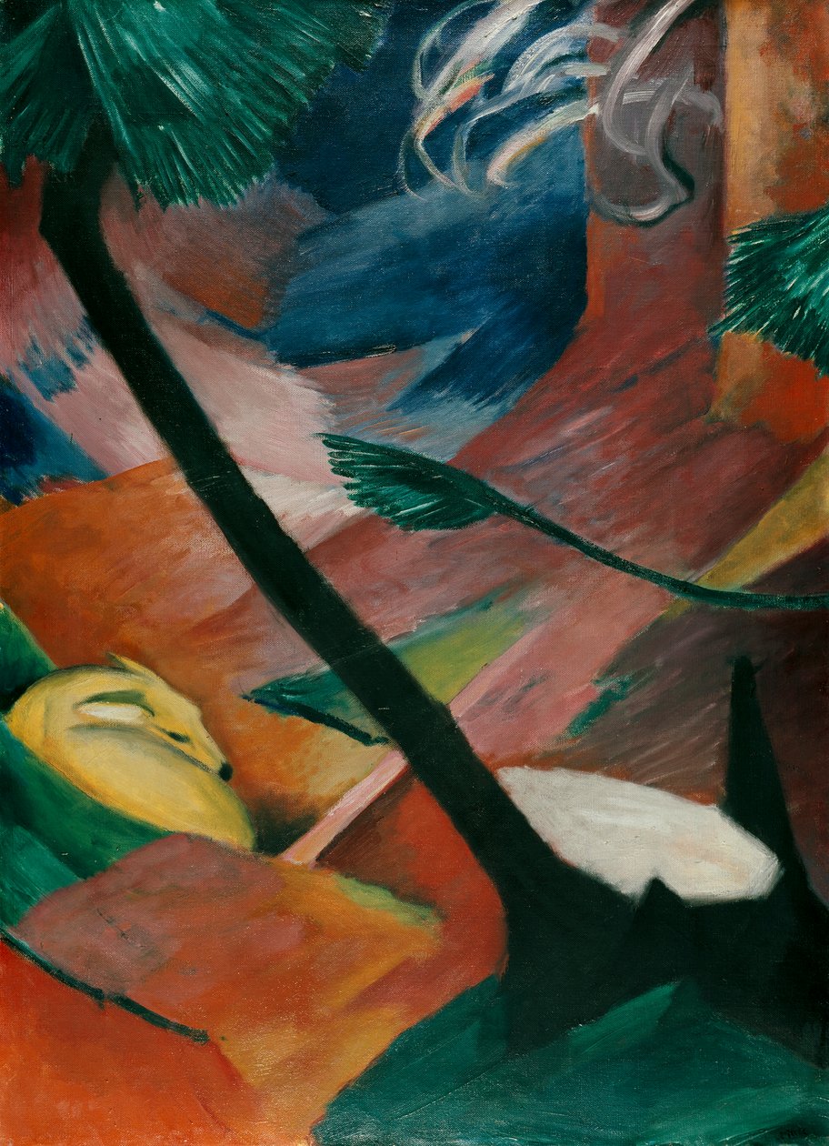 Reh im Walde II von Franz Marc