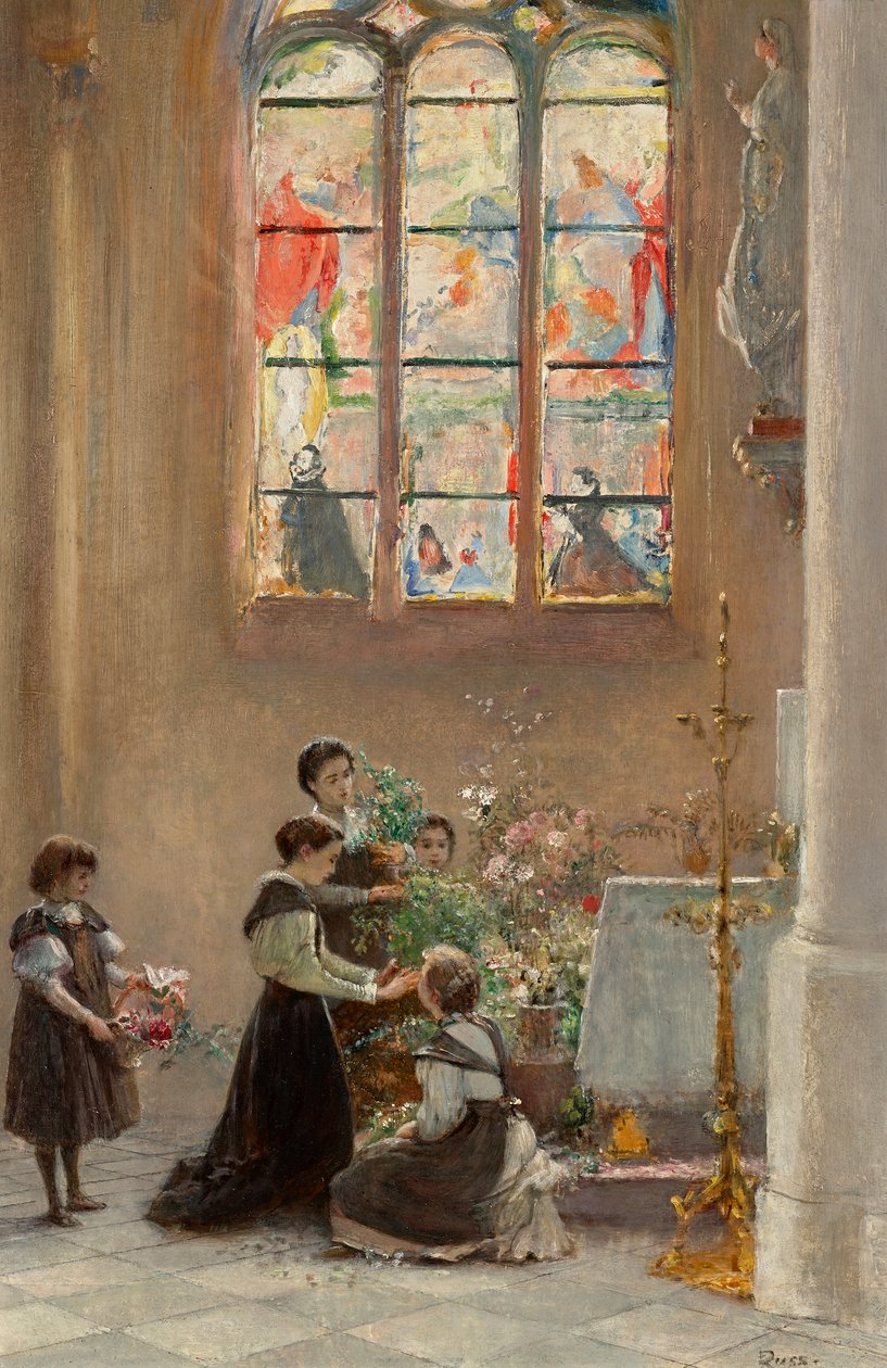 Fest St. Maria in einer Kirche in Venedig von Franz Russ der Jüngere