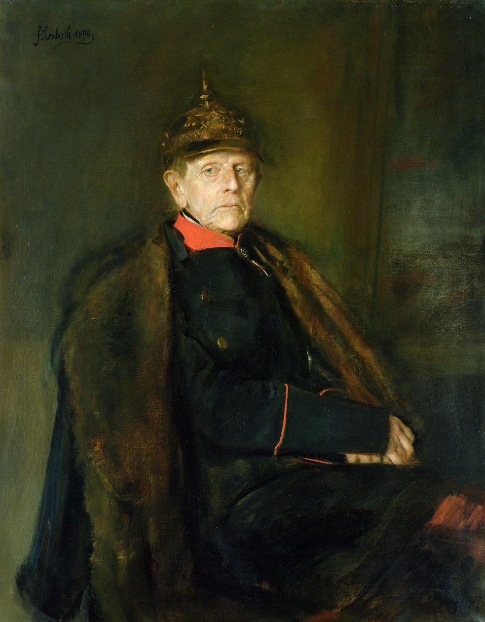 General-Feldmarschall Helmuth Graf von Moltke (1800-91), 1890 von Franz Seraph von Lenbach