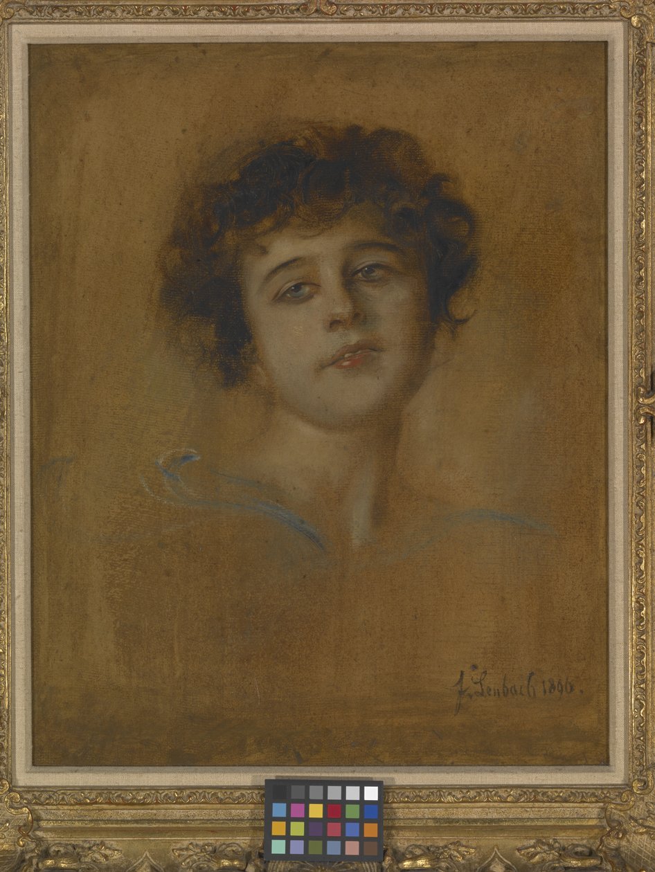 Porträt einer jungen Frau von Franz Seraph von Lenbach