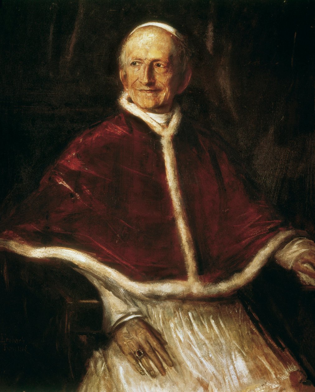 Porträt von Papst Leo XIII. von Franz Seraph von Lenbach