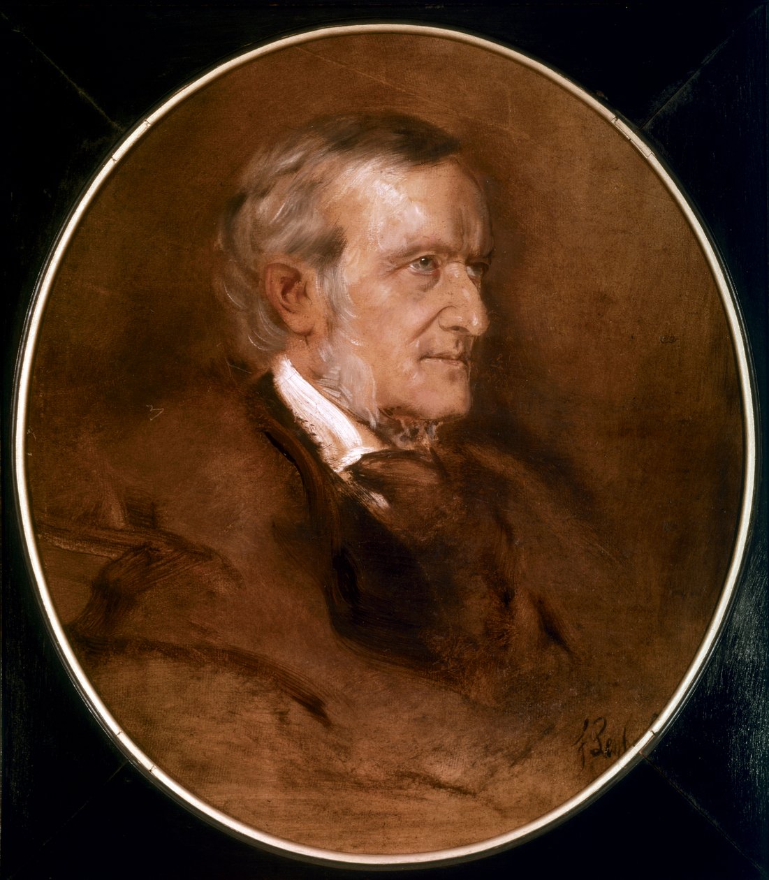 Porträt von Wilhelm Richard Wagner von Franz Seraph von Lenbach