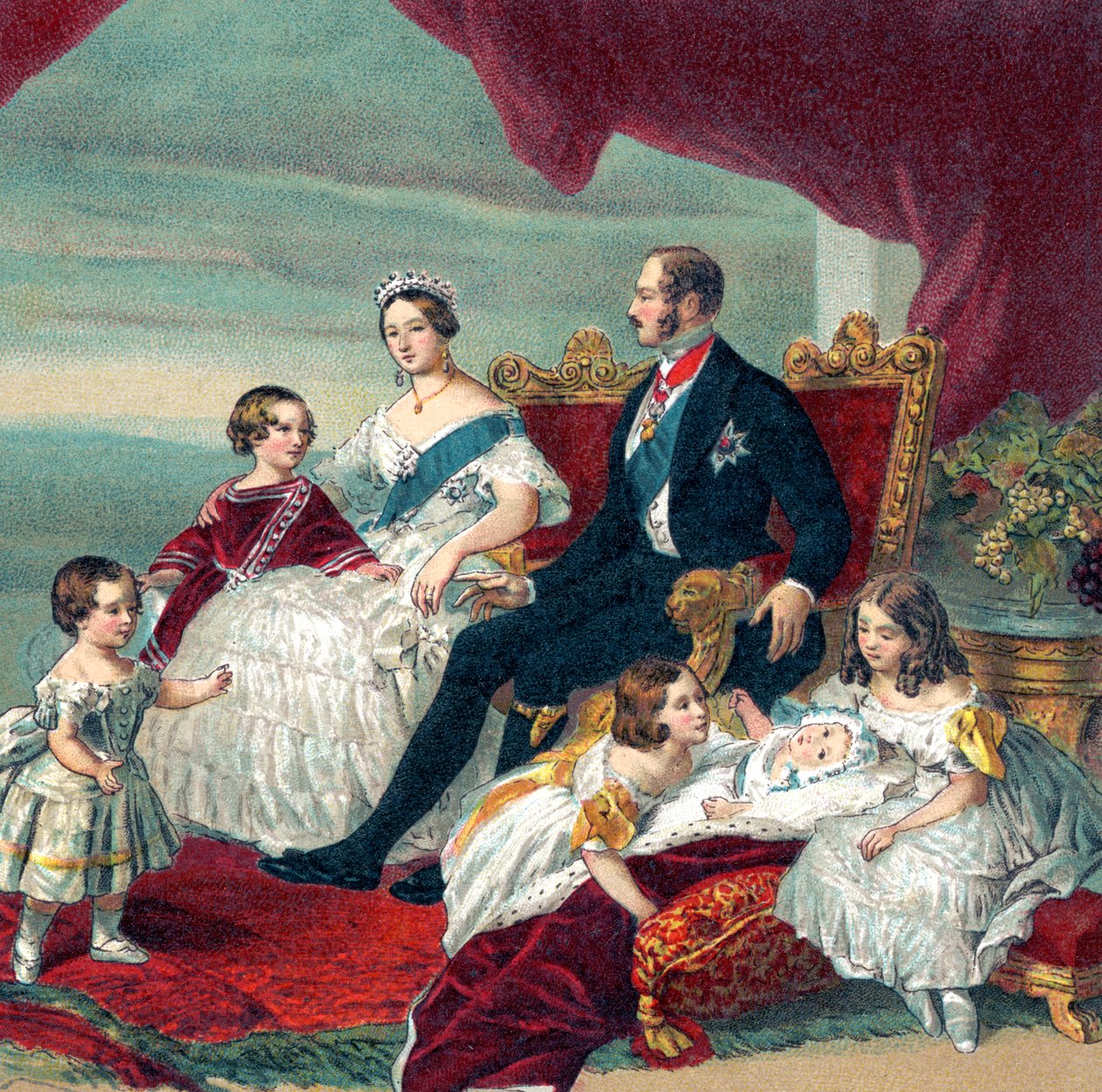 Königin Victoria von England und ihre Familie von Franz Xaver  Winterhalter (after)