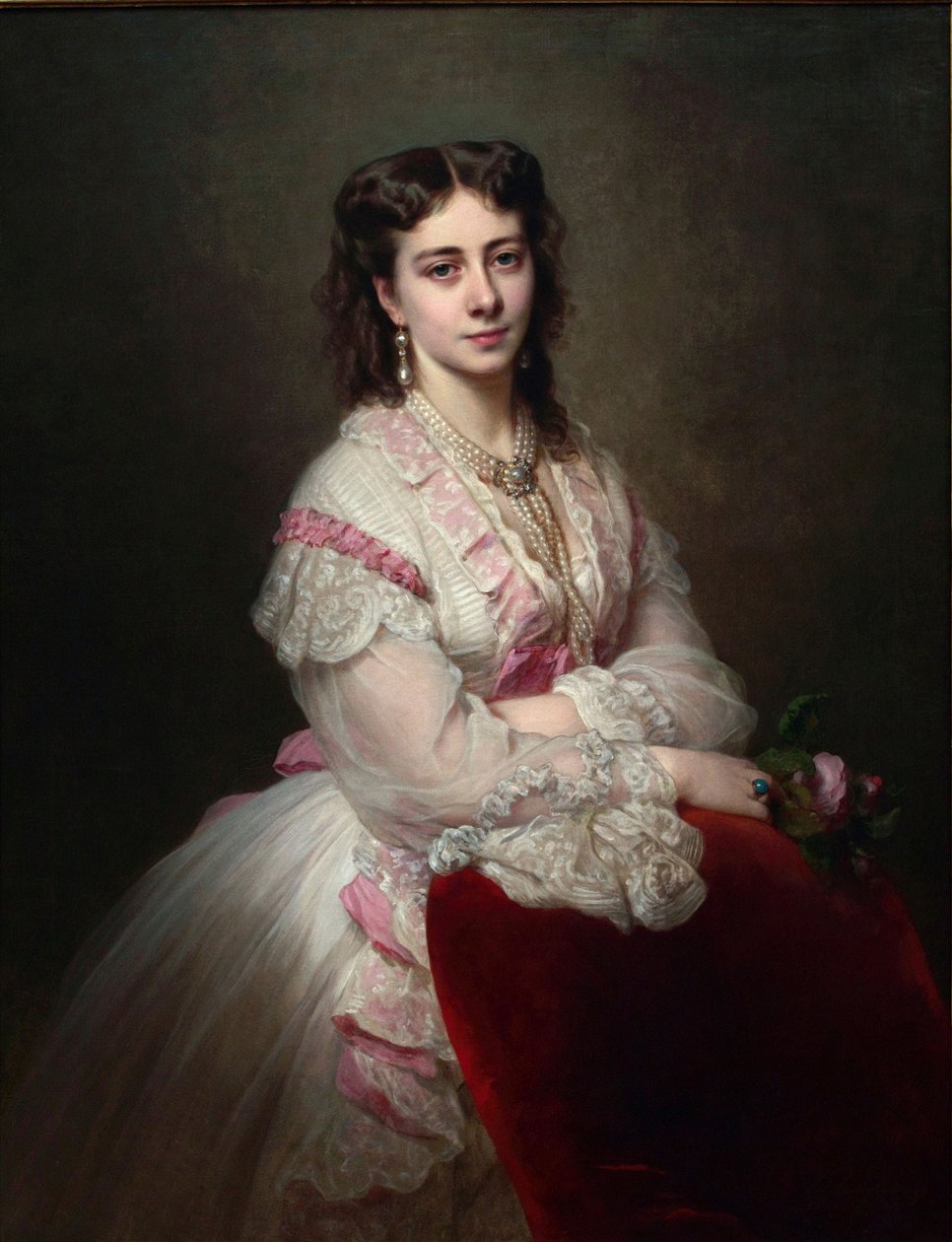 Porträt der Gräfin Maria Branicka, geb. Prinzessin Sapieha, 1865 von Franz Xaver Winterhalter