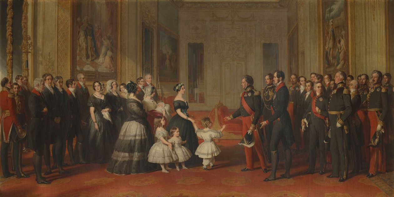 Der Empfang von Louis-Philippe, König der Franzosen, auf Schloss Windsor, 8. Oktober 1844 von Franz Xaver Winterhalter