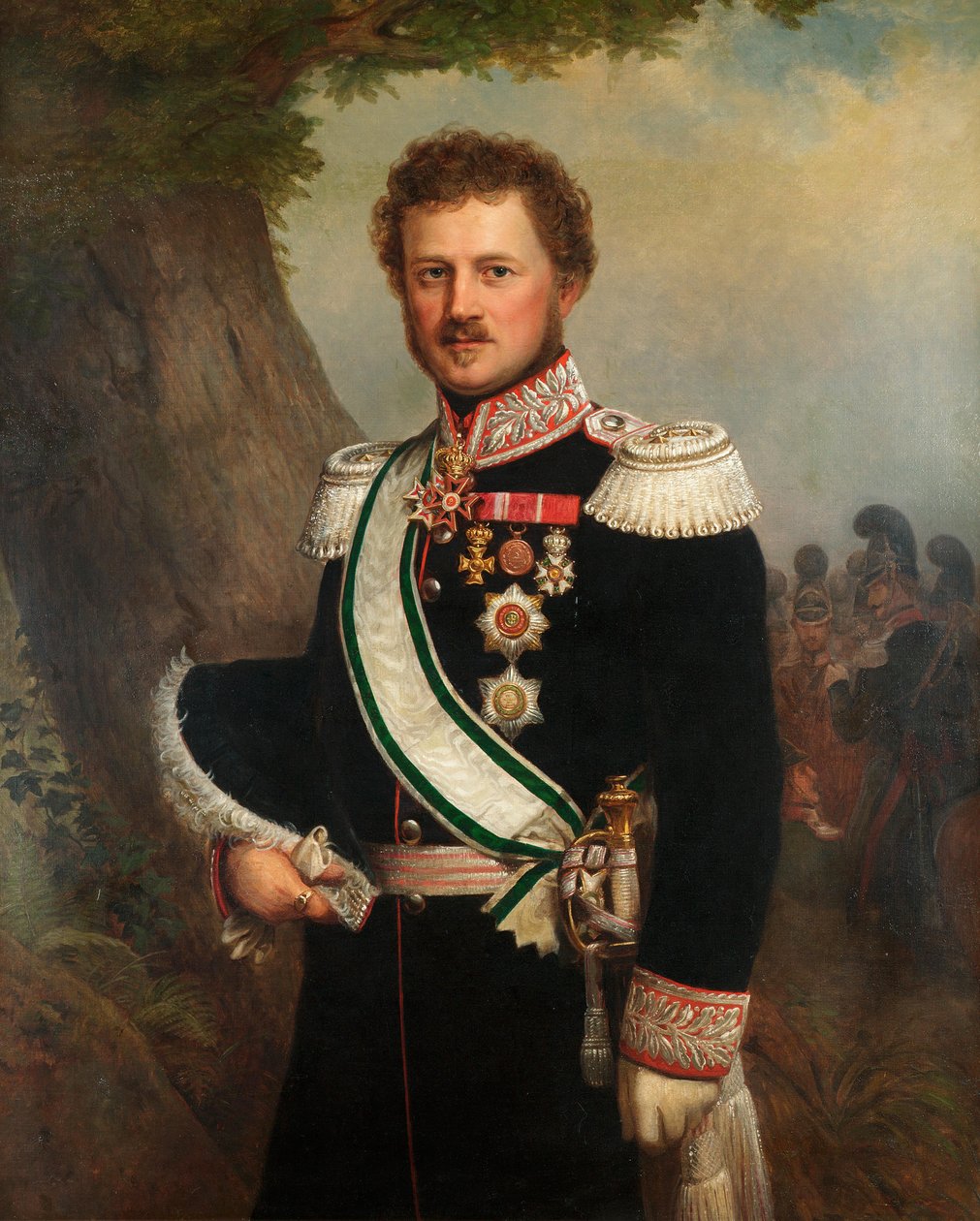 Porträt von Emil, Prinz von Hessen und am Rhein 1790-1858, ca. 1850 von Franz Xaver Winterhalter School of .