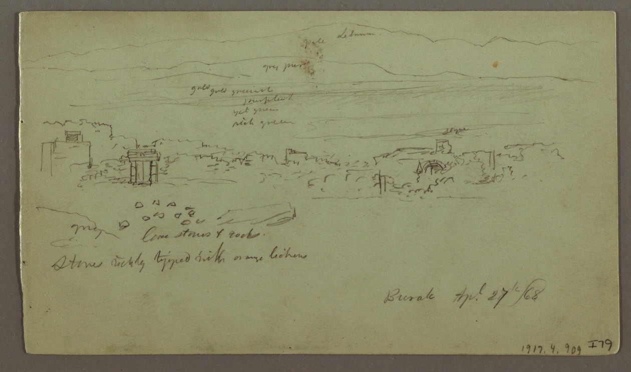 Entwurf, Felsen, Haus, April 1868 von Frederic Edwin Church