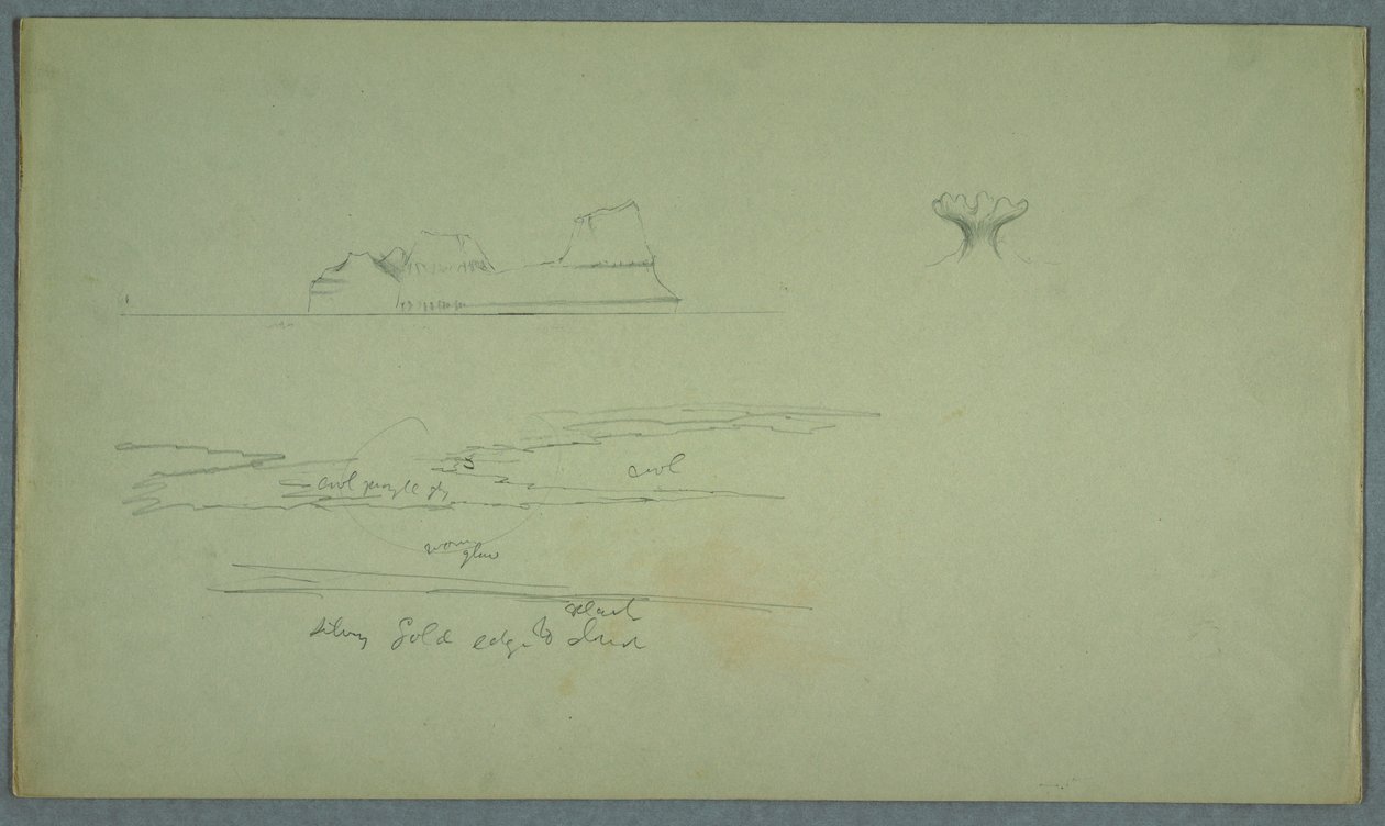 Schwimmender Eisberg und Eisblume von Frederic Edwin Church