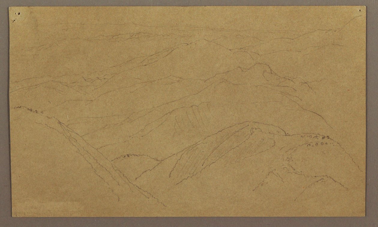 Landschaft; Rückseite von Frederic Edwin Church